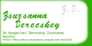 zsuzsanna derecskey business card